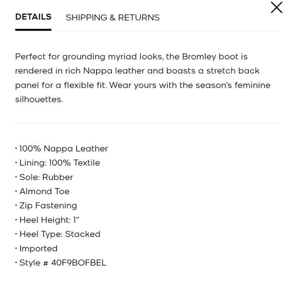 Michael Kors Black Nappa Leather Bromley Riding Tall Boot Us 7.5 - Picture 9 of 16